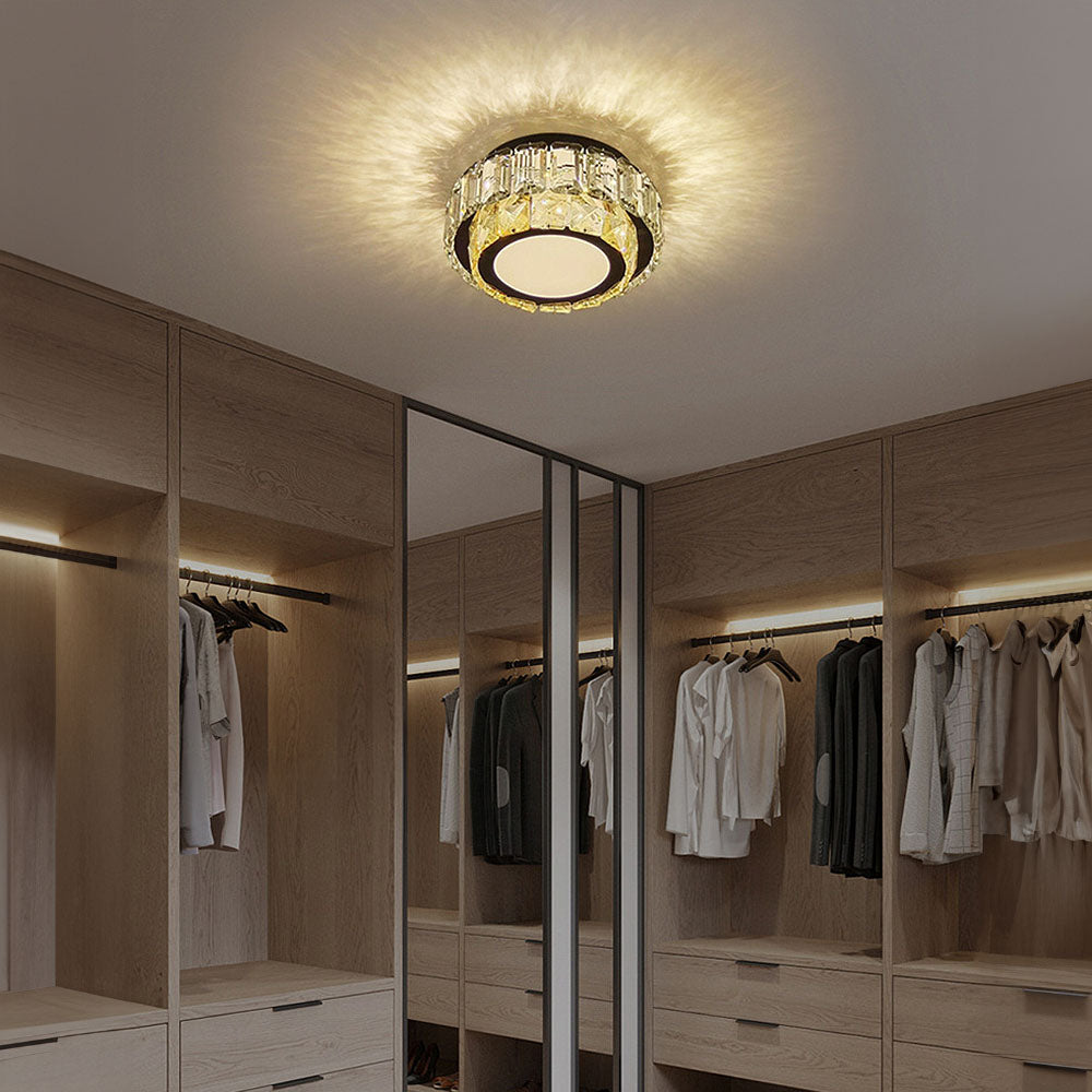 Luxury Crystal Hallway Flush Mount Ceiling Lights