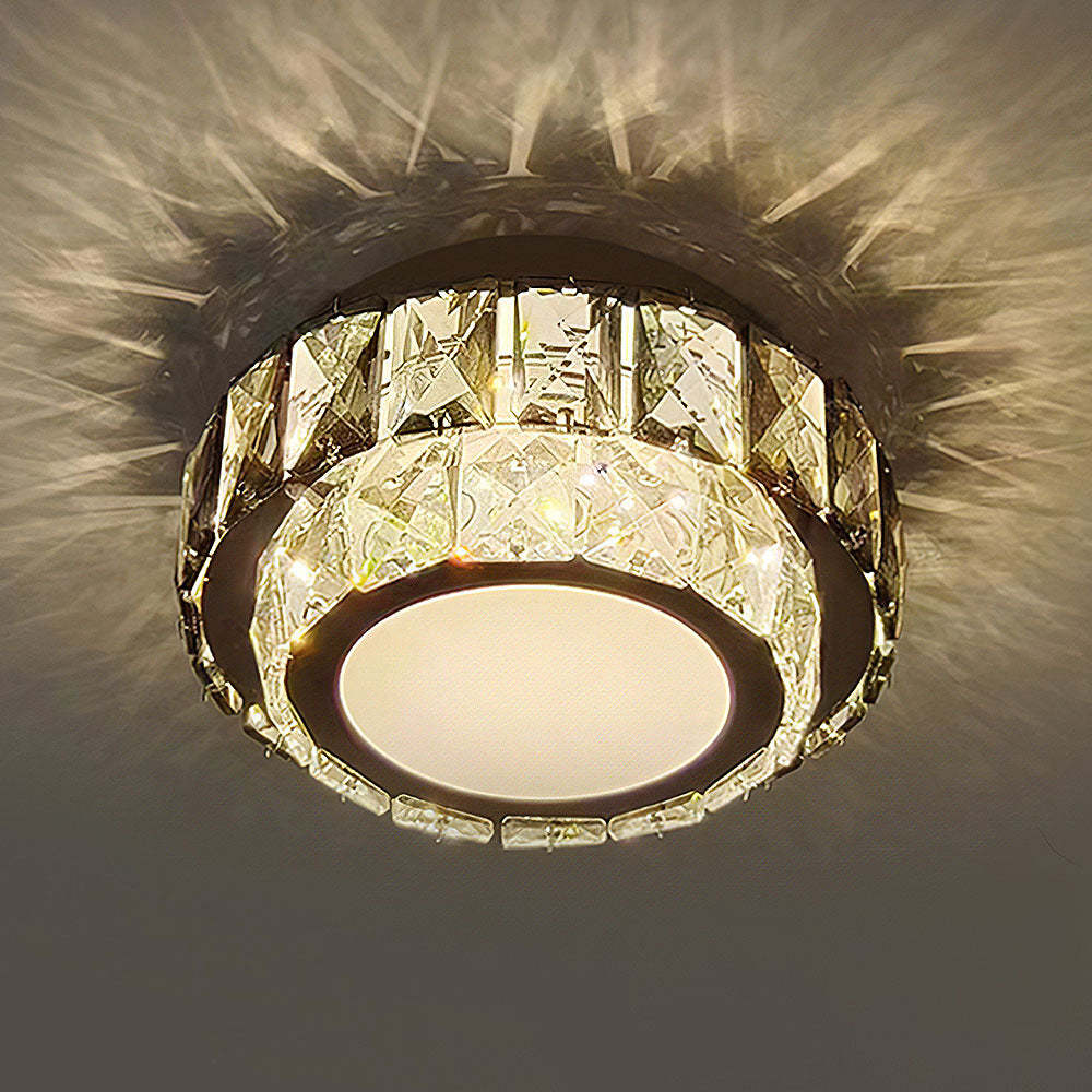 Luxury Crystal Hallway Flush Mount Ceiling Lights