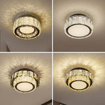 Luxury Crystal Hallway Flush Mount Ceiling Lights