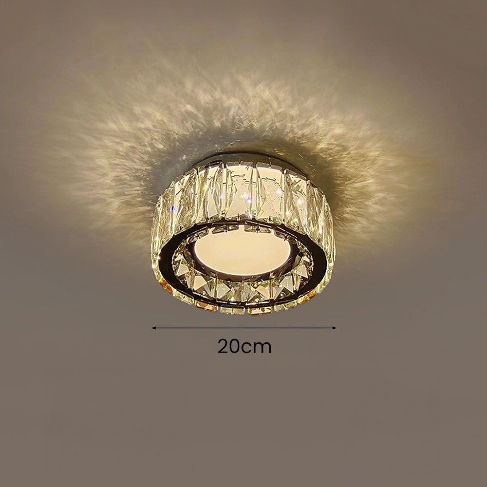 Luxury Crystal Hallway Flush Mount Ceiling Lights