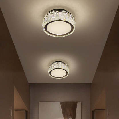 Luxury Crystal Hallway Flush Mount Ceiling Lights