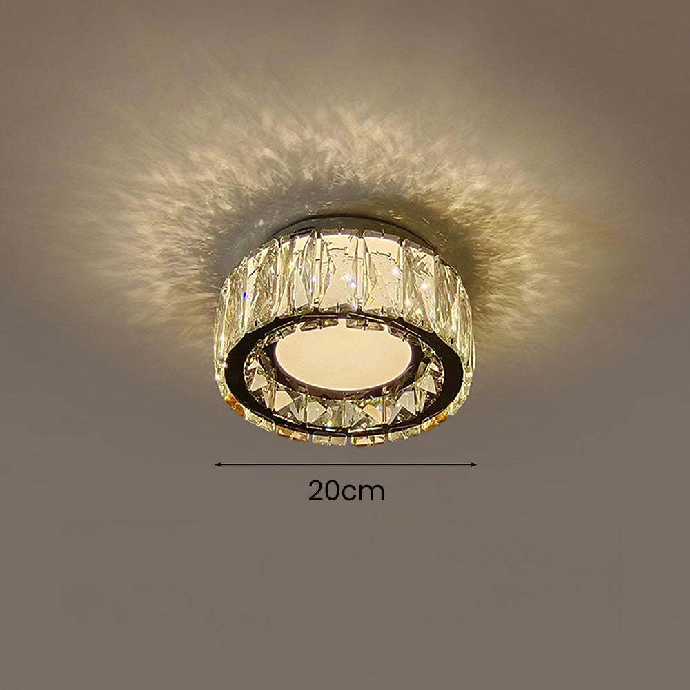 Luxury Crystal Hallway Flush Mount Ceiling Lights