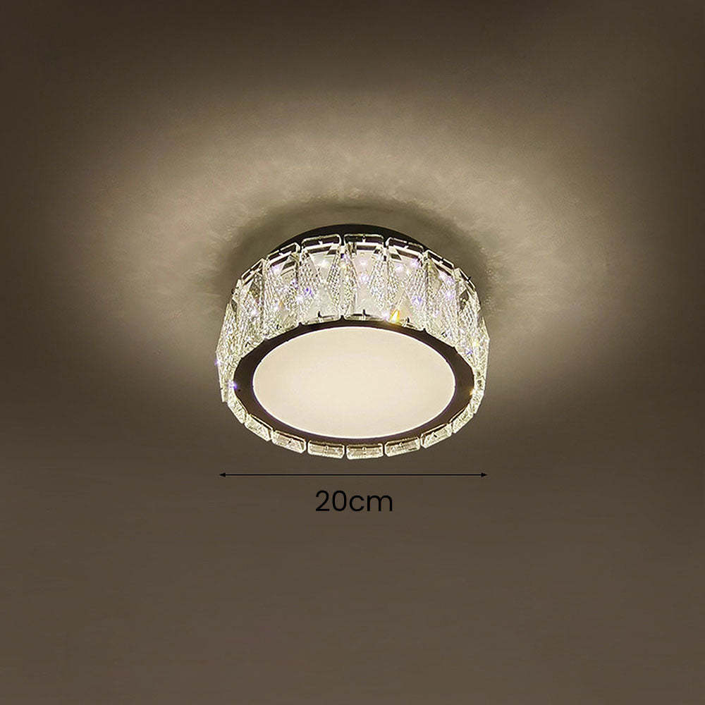 Luxury Crystal Hallway Flush Mount Ceiling Lights