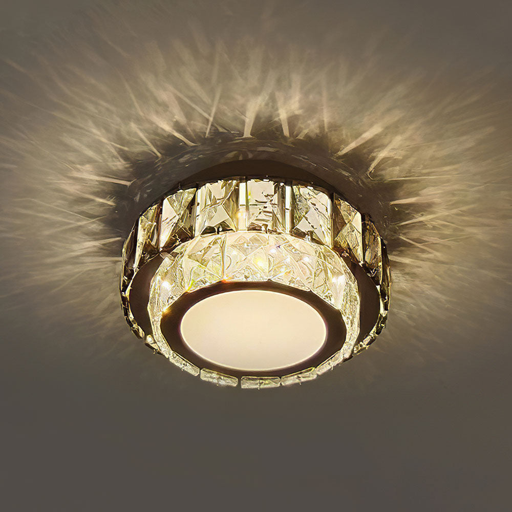 Luxury Crystal Hallway Flush Mount Ceiling Lights