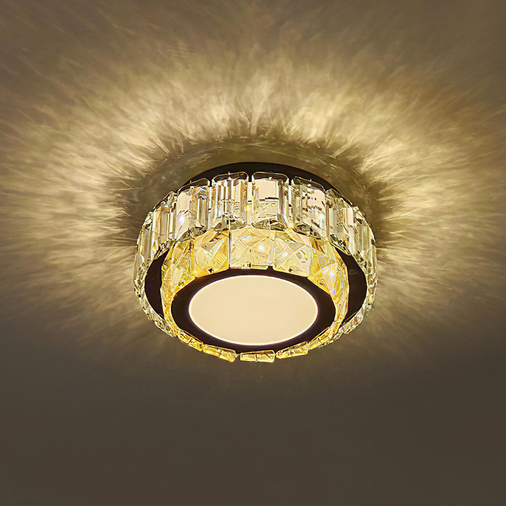 Luxury Crystal Hallway Flush Mount Ceiling Lights