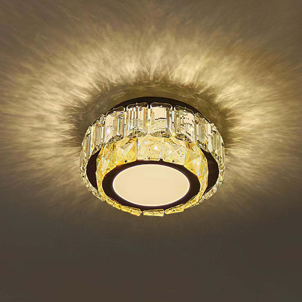 Luxury Crystal Hallway Flush Mount Ceiling Lights