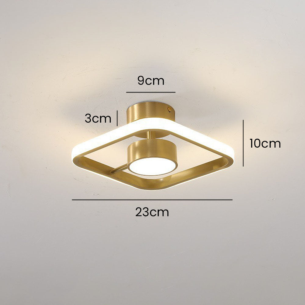 Contemporary Square Acrylic Hallway Ceiling Lights