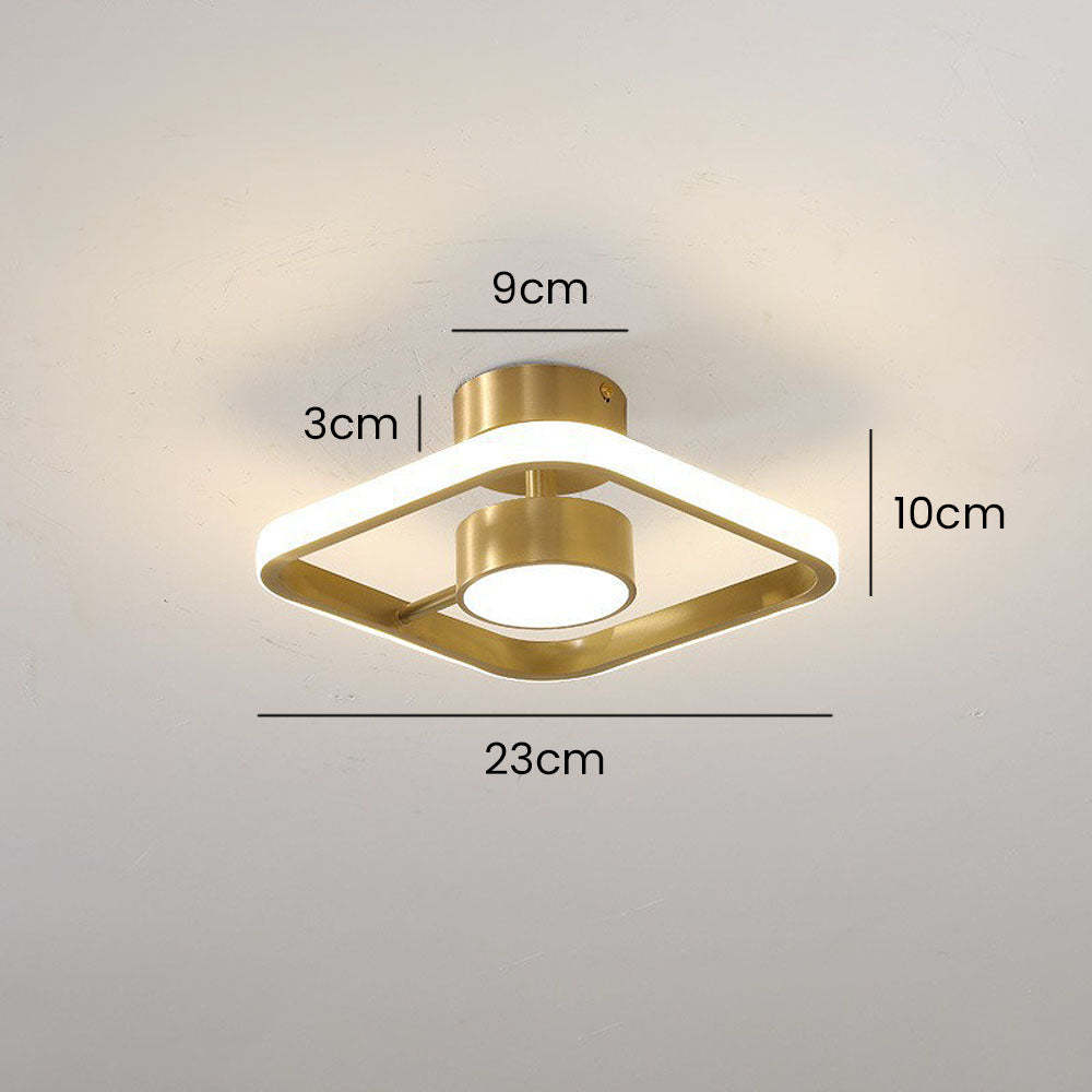 Contemporary Square Acrylic Hallway Ceiling Lights