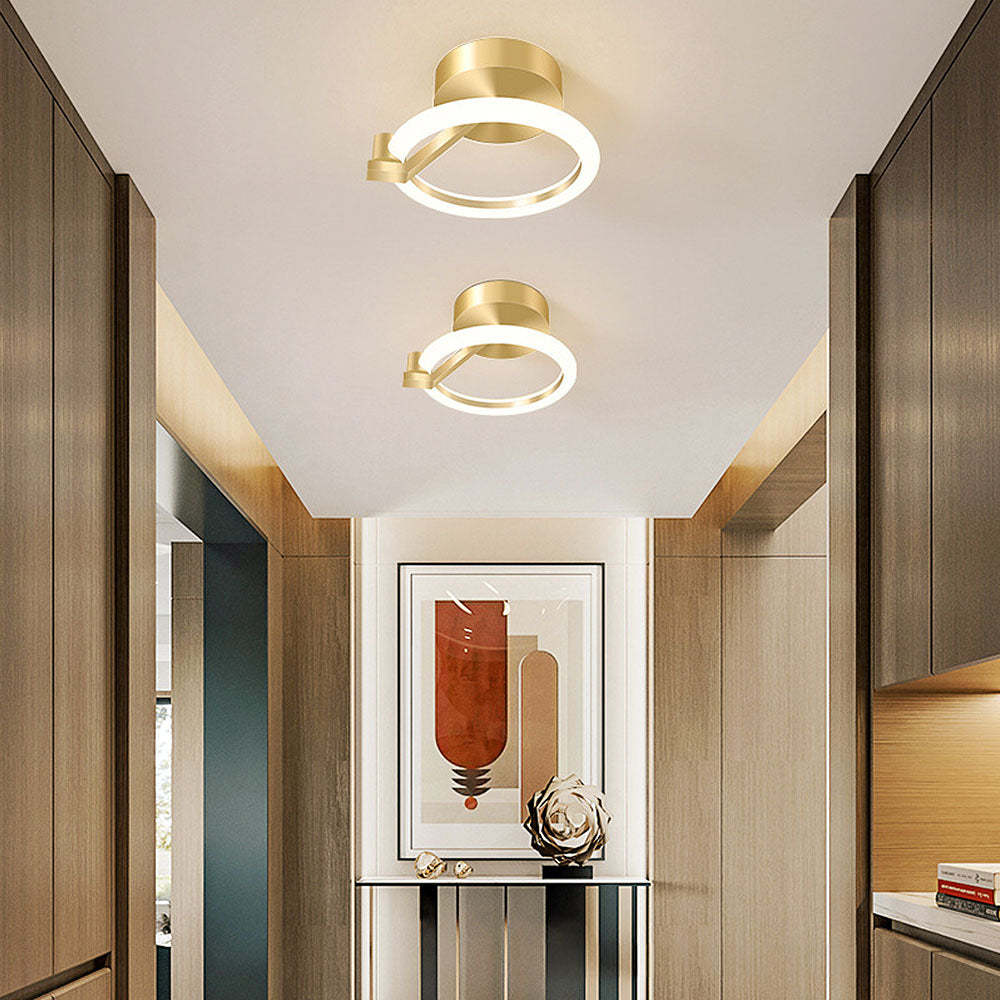 Lampsmodern Hallway Ceiling Light Gold Living Room LED Ceiling Lights