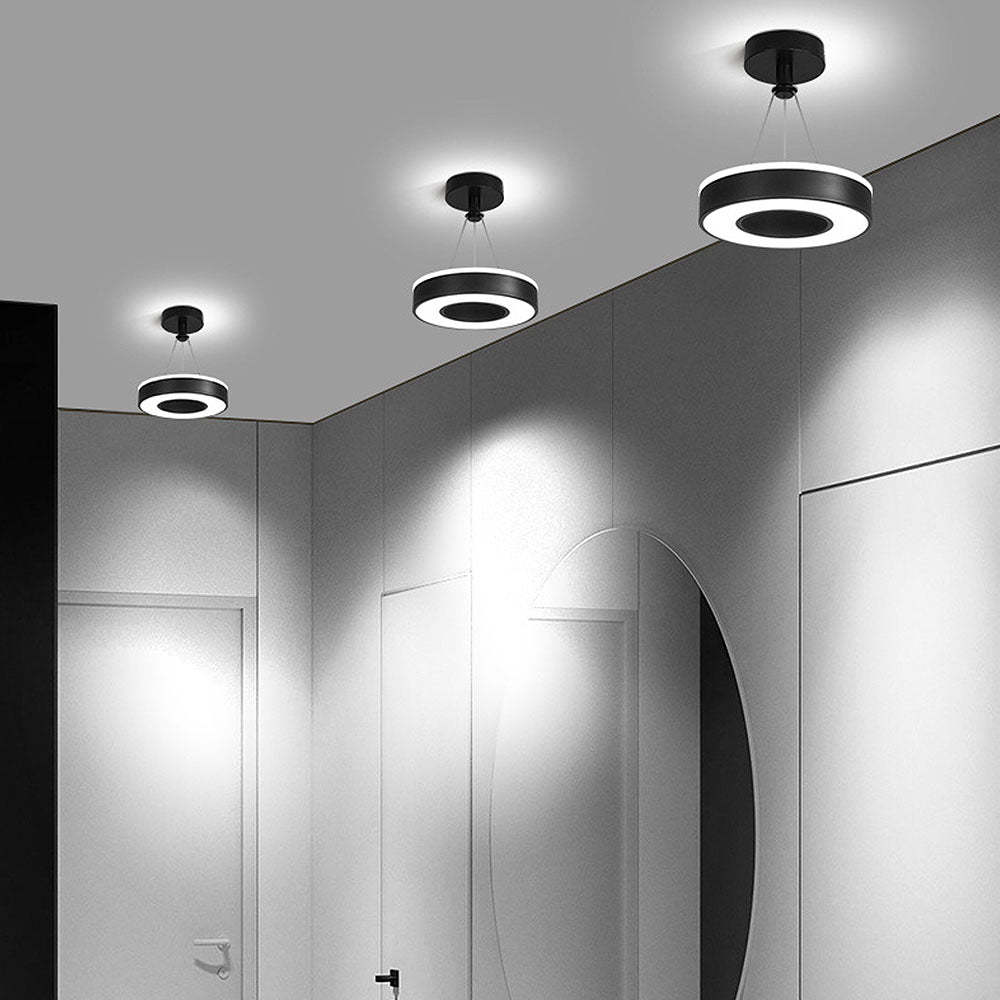 Contemporary Round Metal LED Hallway Ceiling Lights