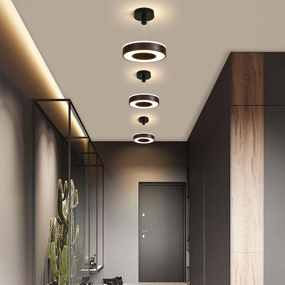 Contemporary Round Metal LED Hallway Ceiling Lights