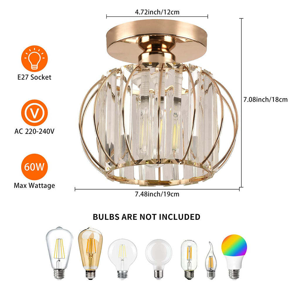 Crystal Luxury Bright Ceiling Lights For Hallway