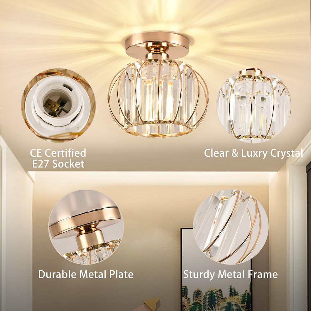 Crystal Luxury Bright Ceiling Lights For Hallway