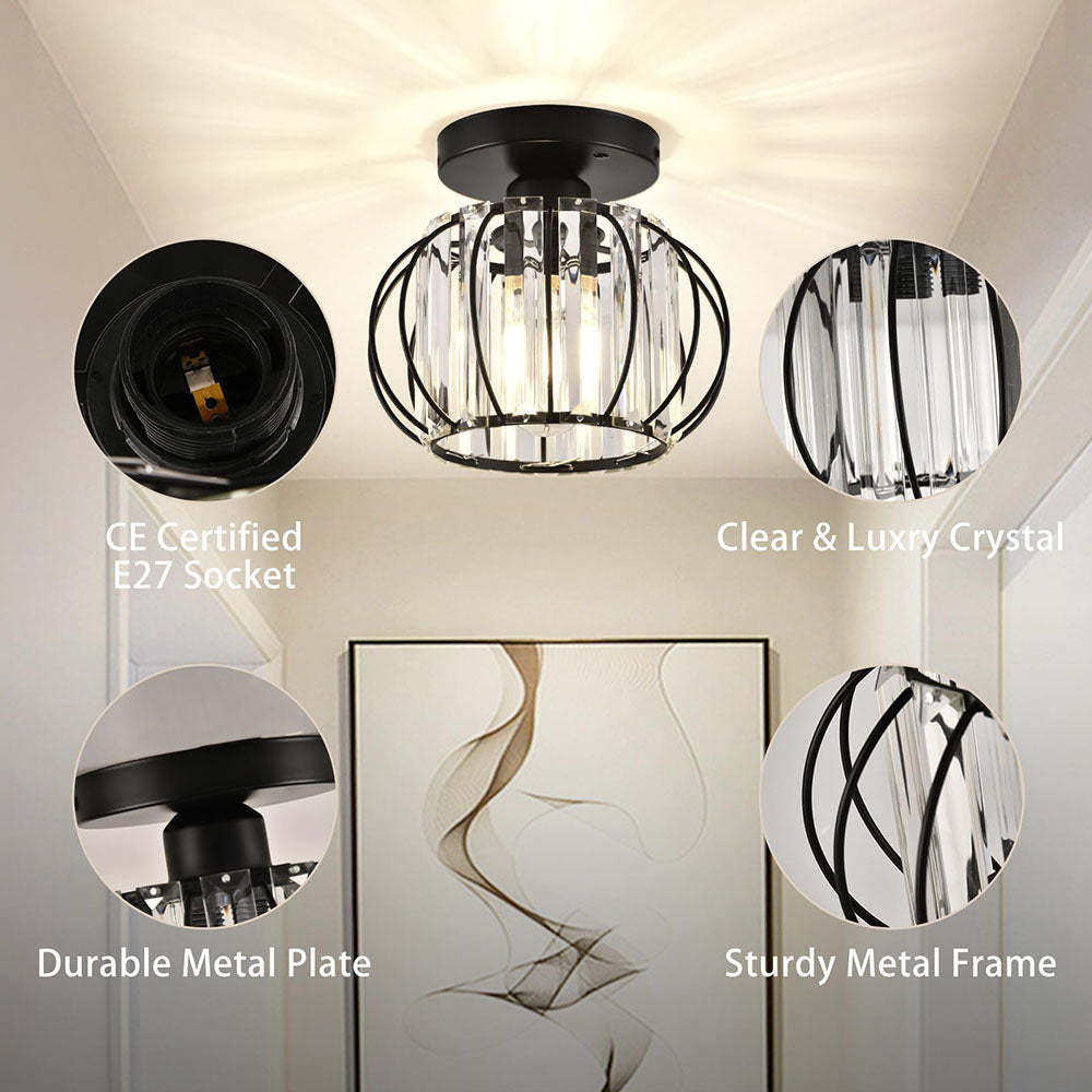Crystal Luxury Bright Ceiling Lights For Hallway