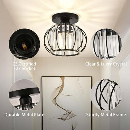 Crystal Luxury Bright Ceiling Lights For Hallway