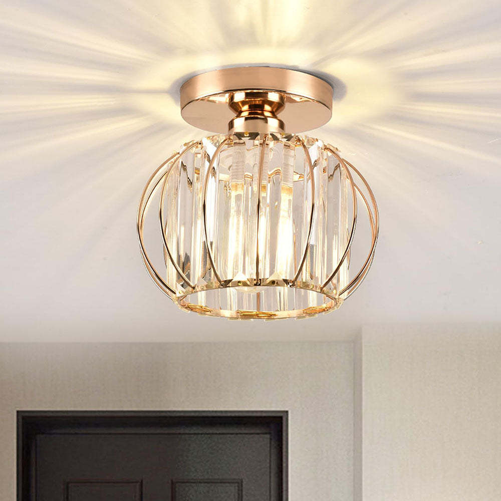 Lampsmodern Luxury Crystal Mini Ceiling Lights Hallway Entrance Ceiling Lamp