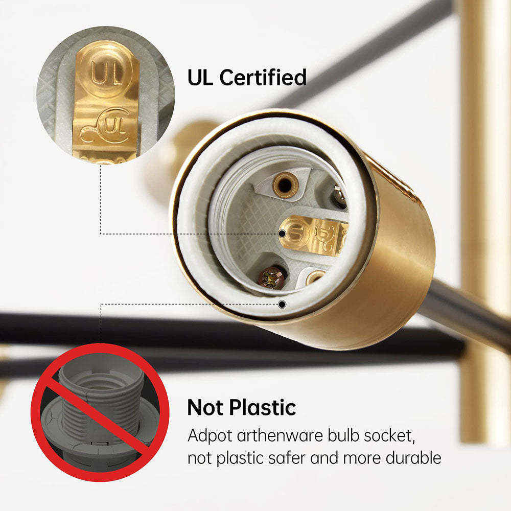 Simple Modern Black Ceiling Light For Bedroom