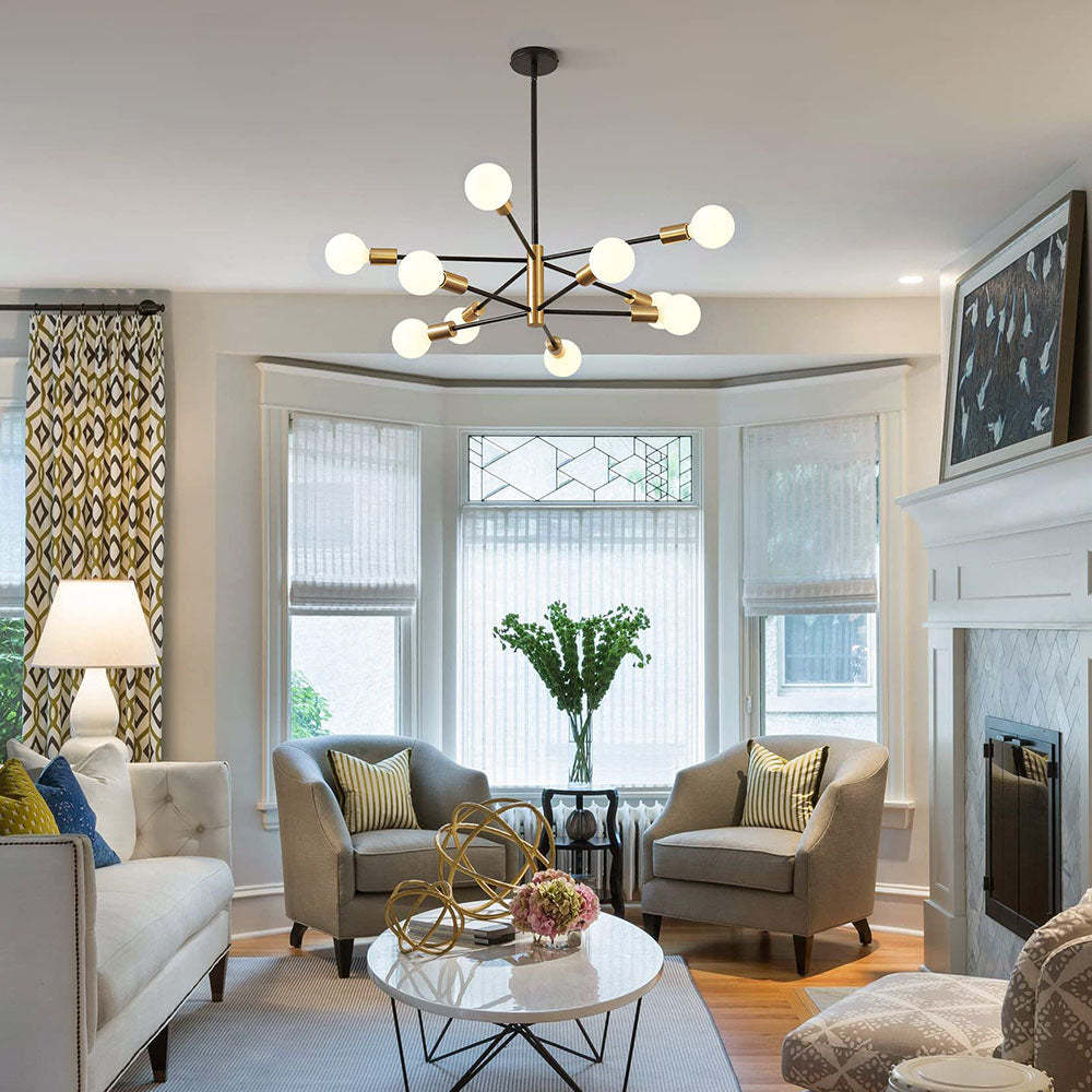 Simple Modern Black Ceiling Light For Bedroom