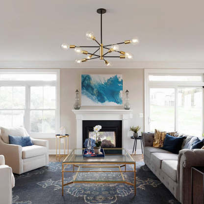 Simple Modern Black Ceiling Light For Bedroom