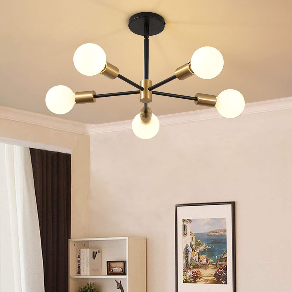 Simple Modern Black Ceiling Light For Bedroom