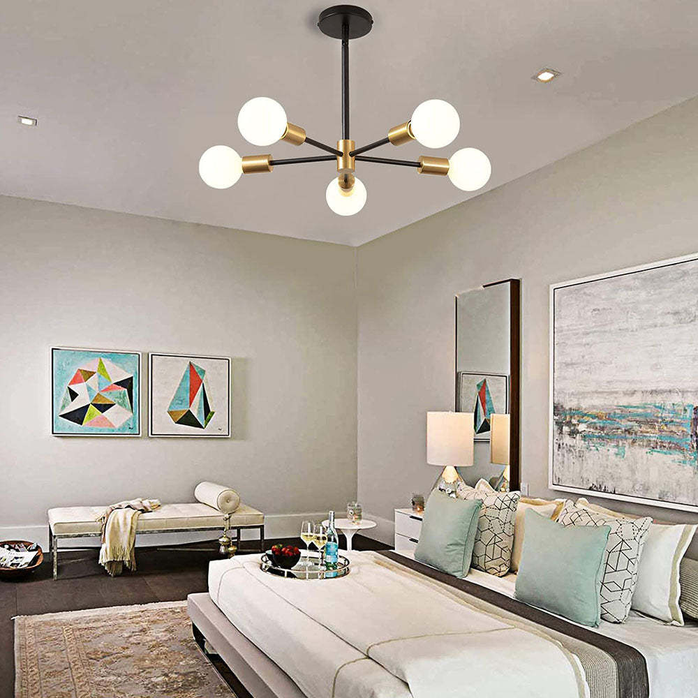 Simple Modern Black Ceiling Light For Bedroom