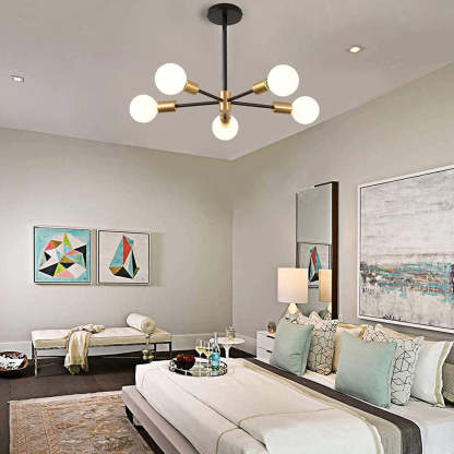 Simple Modern Black Ceiling Light For Bedroom