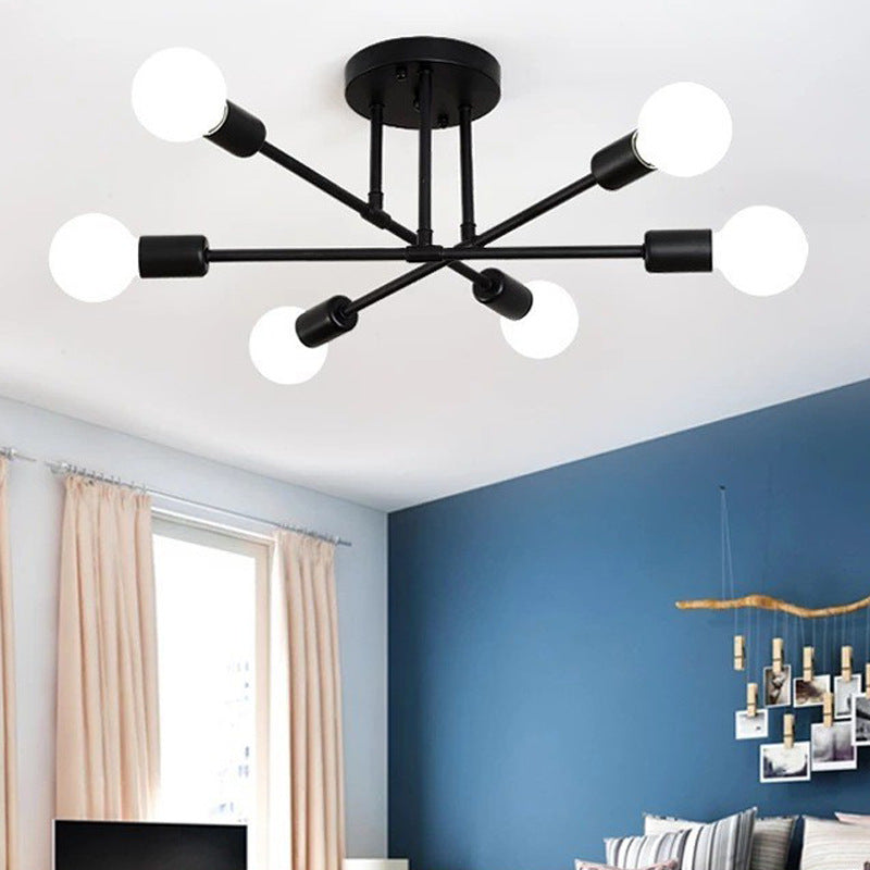 Semi Flush Mount Iron Bedroom Ceiling Lights