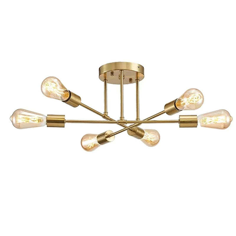 Semi Flush Mount Iron Bedroom Ceiling Lights