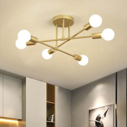 Semi Flush Mount Iron Bedroom Ceiling Lights