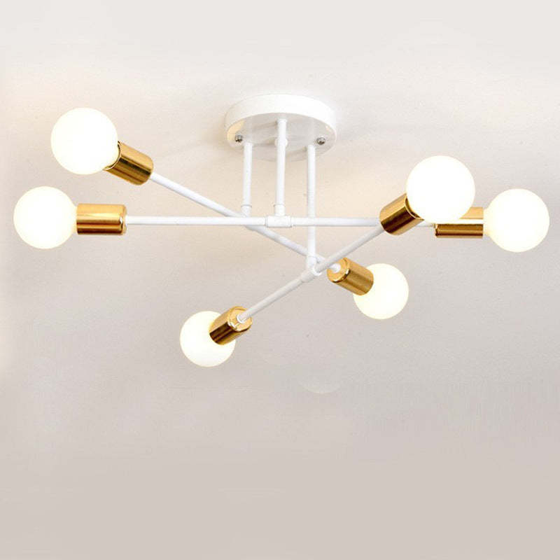 Semi Flush Mount Iron Bedroom Ceiling Lights