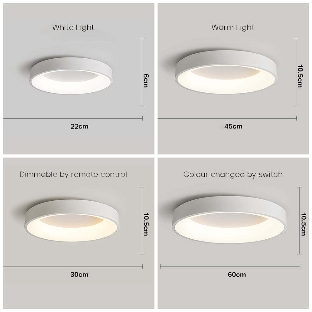 Modern Minimal Decor Round LED Ceiling Light for Living Room