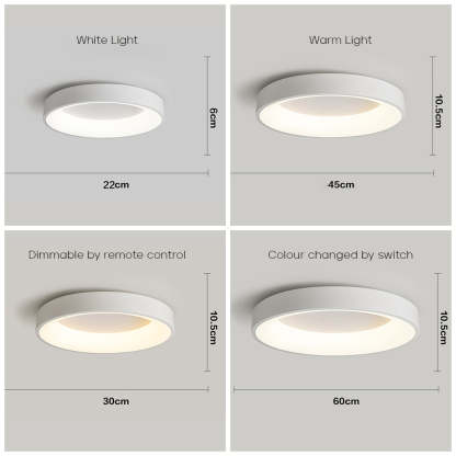 Modern Minimal Decor Round LED Ceiling Light for Living Room