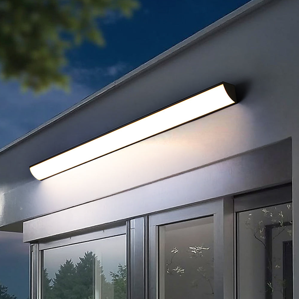 IP65 Modern Outdoor Long Wall Sconce Exterior Waterproof Modern Porch Garage Balcony
