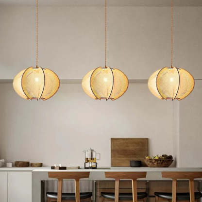 Mid-Century Scandinavian Wood Pendant Lights -Homdiy