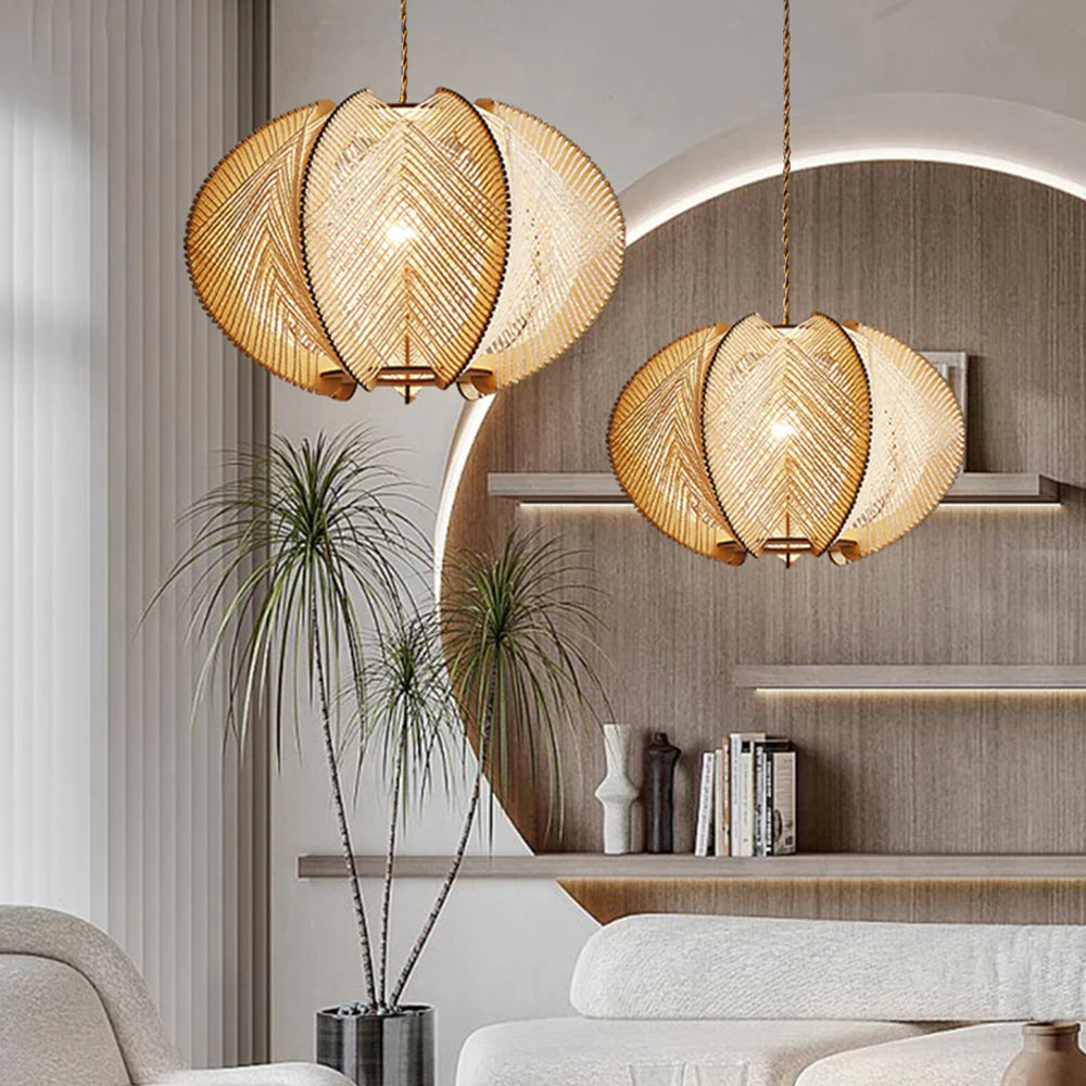 Mid-Century Scandinavian Wood Pendant Lights -Homdiy