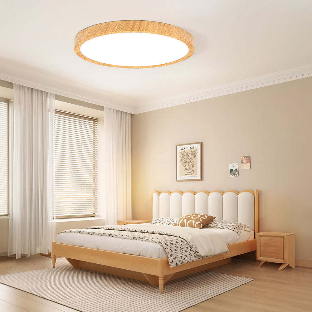 Homdiy LED Flush Ceiling Lights Nordic Round Simple Modern Ceiling Lamp