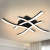 Modern design black LED ceiling light for bedroom | Lampsmodern