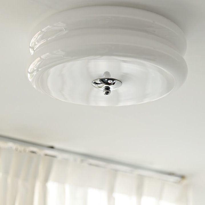 Art LED Glass Flush Mount Ceiling Lights -Homdiy