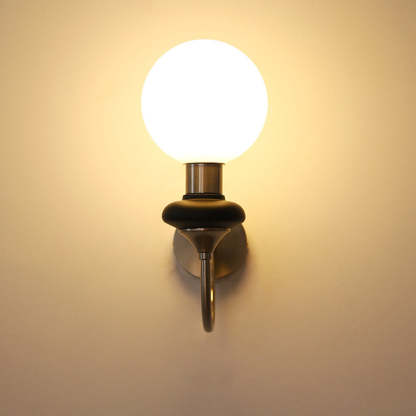 French Retro Glass 1-Light Wall Light
