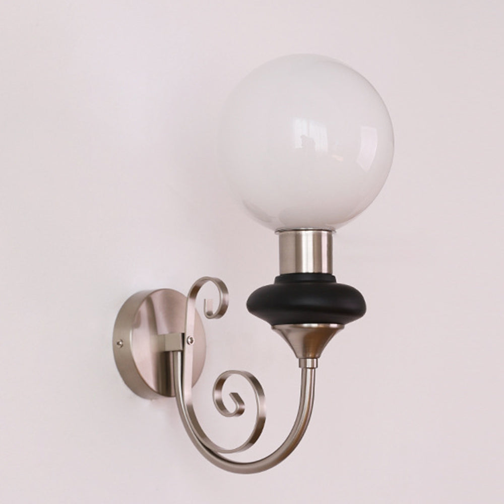 French Retro Glass 1-Light Wall Light