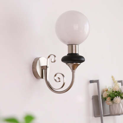 French Retro Glass 1-Light Wall Light