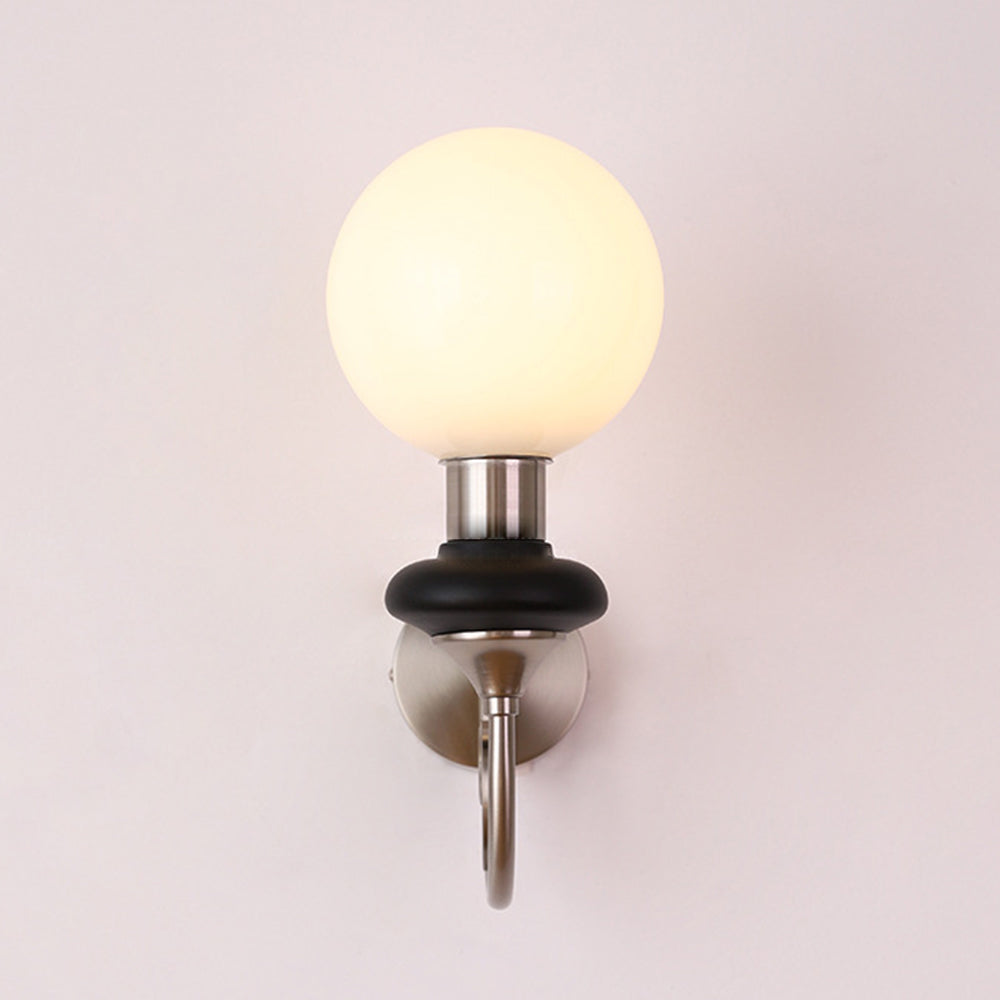 French Retro Glass 1-Light Wall Light