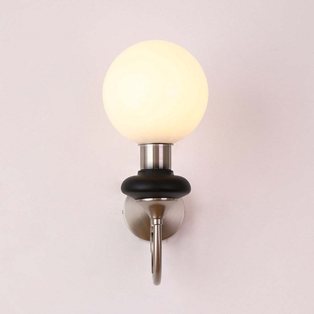 French Retro Glass 1-Light Wall Light