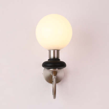French Retro Glass 1-Light Wall Light