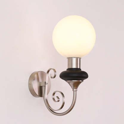 French Retro Glass 1-Light Wall Light