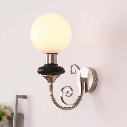 French Retro Glass 1-Light Wall Light