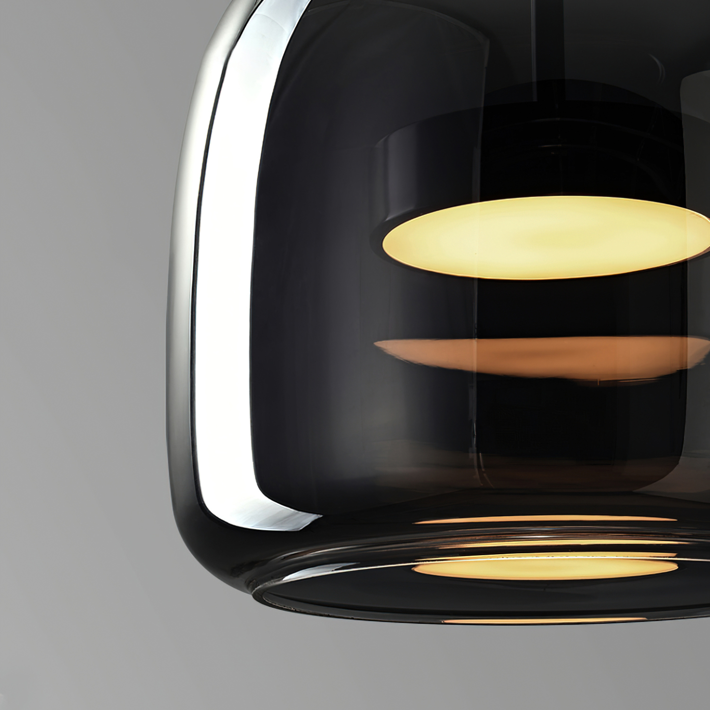 Modern Simple Glass Bowl Led Kitchen Pendant Light