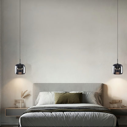 Modern Simple Glass Bowl Led Kitchen Pendant Light