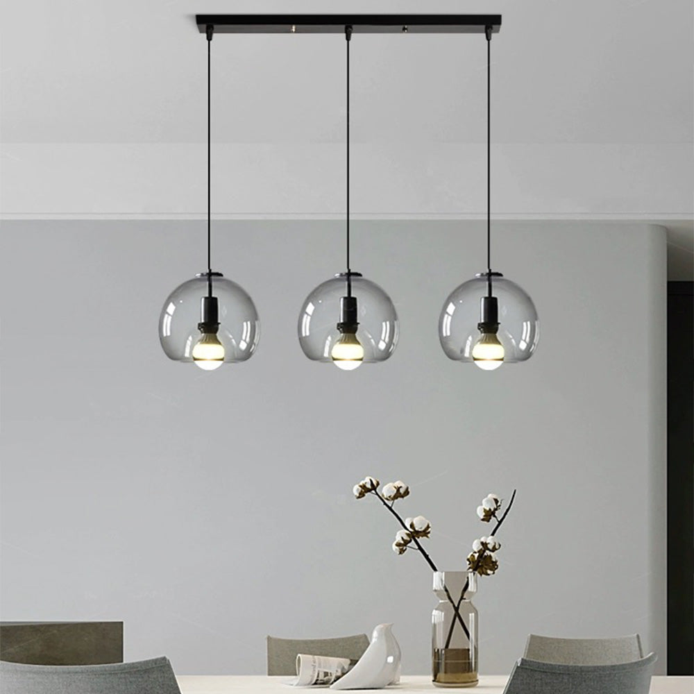 Modern Multi-Head Glass Kitchen Pendant Lights