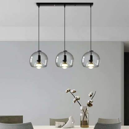 Modern Multi-Head Glass Kitchen Pendant Lights